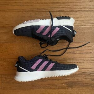 Adidas Black and Purple Athletic Shoes